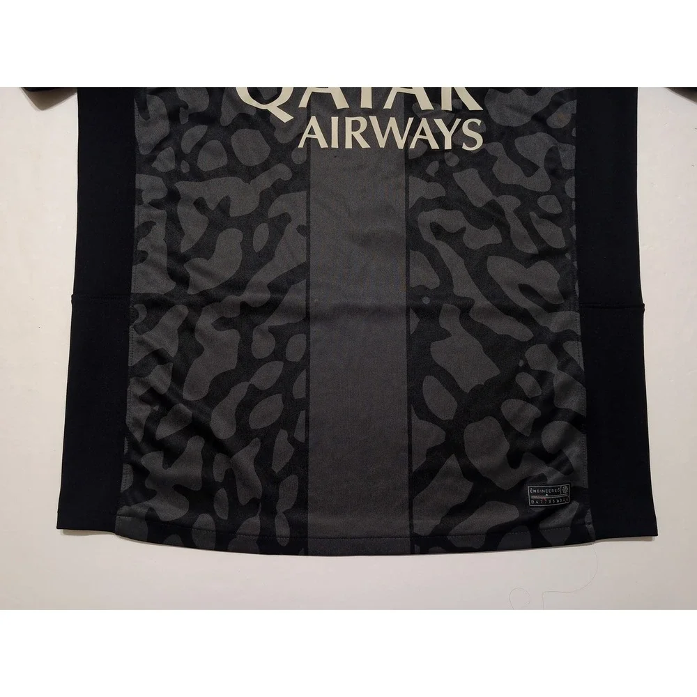 Jordan Paris Saint Germain Jersey Men M Black Mbappe 2023-24 3rd Kit PSG DX9823